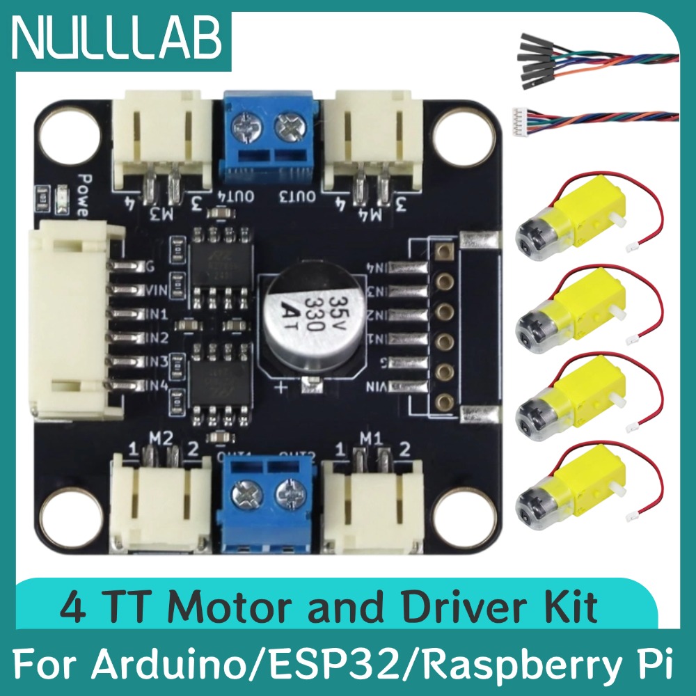 L298N Motor Driver - 4 TT Motor- und Treiber-Kit 4