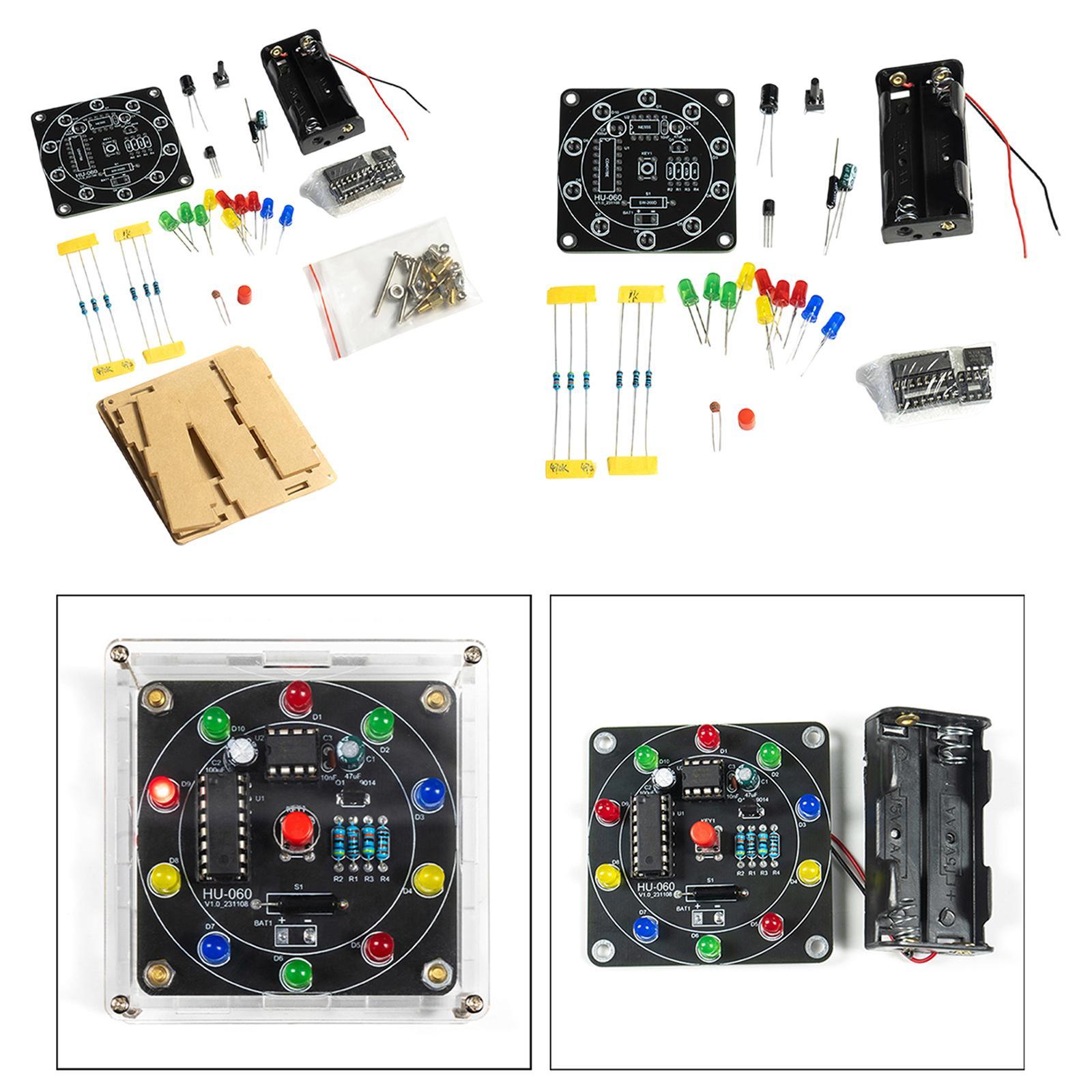 Interesting Diy Electronics Projects - Elektronisches Glücks-Drehscheiben-DIY-Kit Interessantes Lernprojekt Kreatives Praktisches