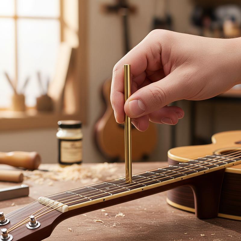 Diy Electric Guitar Electronics - Professioneller Gitarren-Bunddraht-Setter, rostbeständiges Luthier-Reparaturwerkzeug für die
