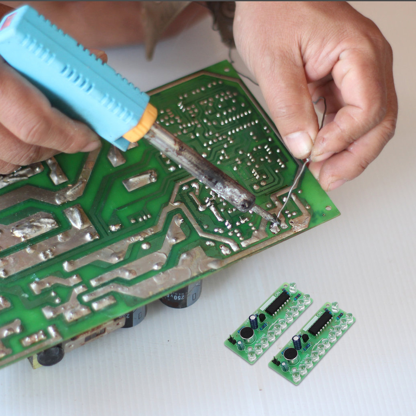 2-teiliges LED-Fließlicht-Löts – Diy Electronics Bewertung und Preis