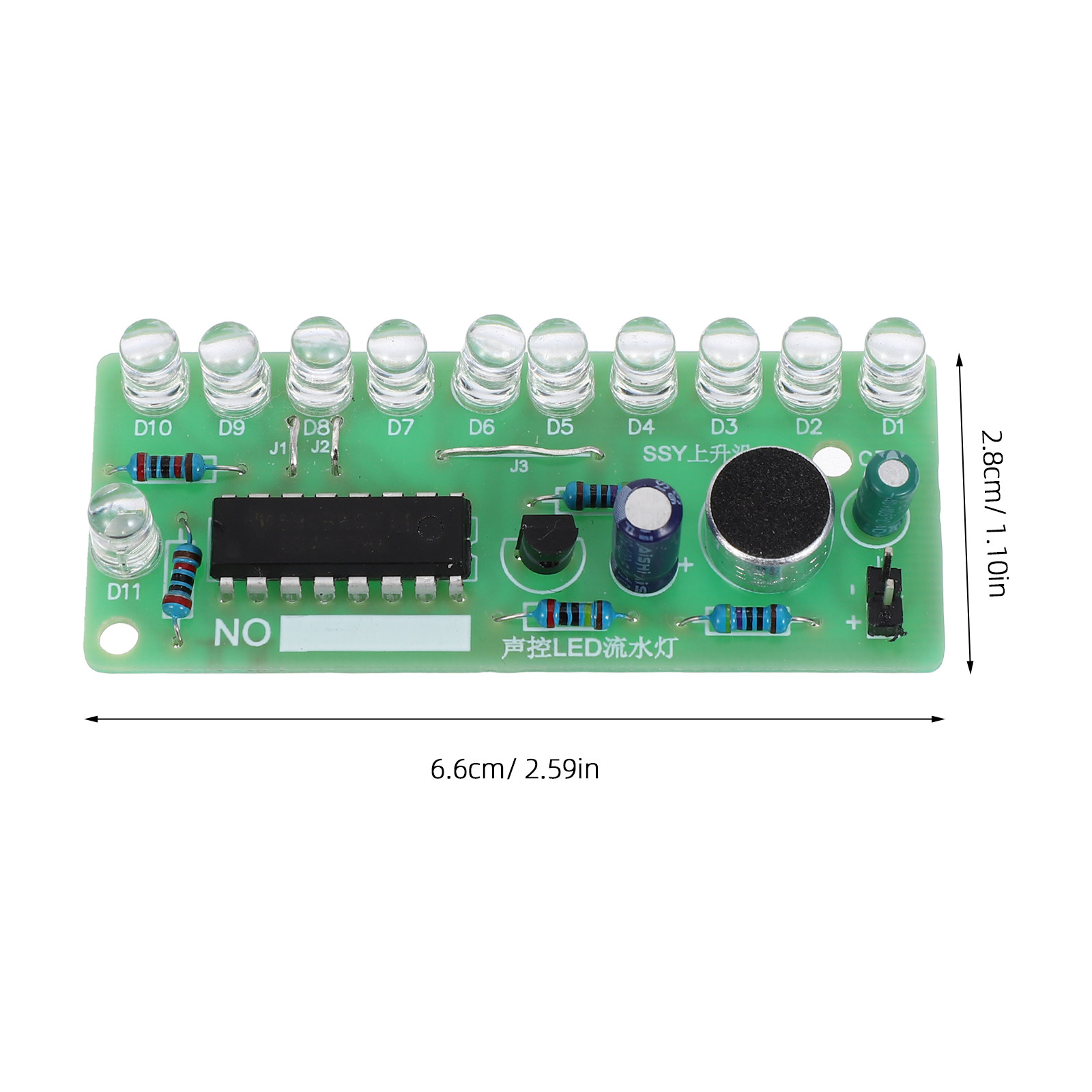 2-teiliges LED-Fließlicht-Löts – Diy Electronics Bewertung und Preis