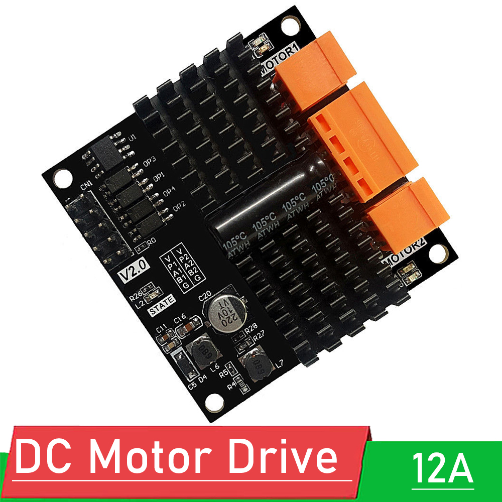 12V 24V 12A Zweikanal-DC-Bürst – L298N Motor Driver Bewertung und Preis