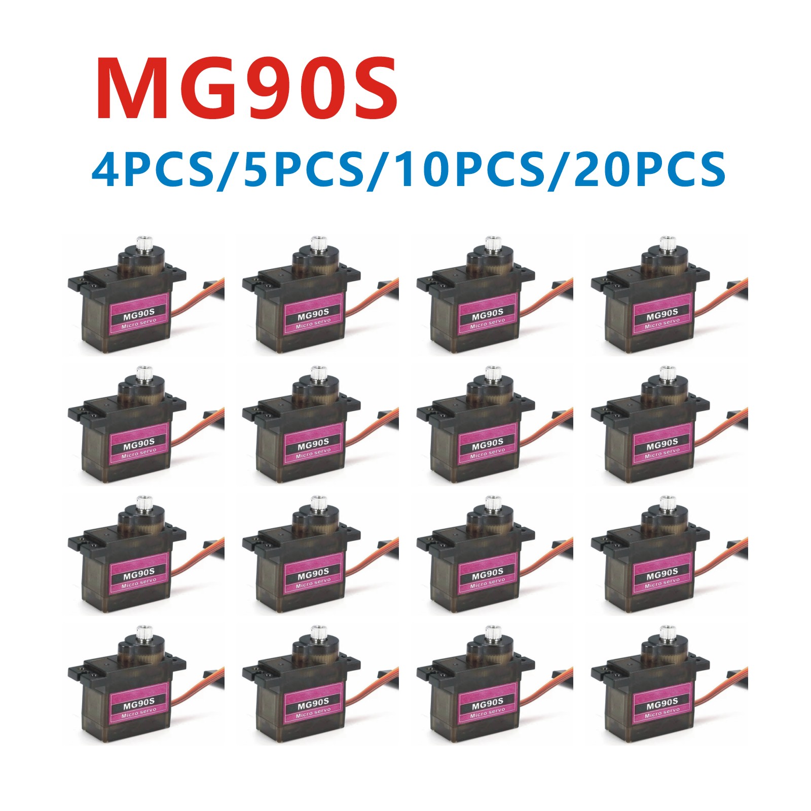 4/5/10/20PCS MG90S Metall Getr – Servo Motor Sg90 Bewertung und Preis